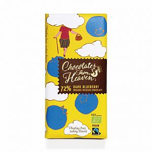 Bio hořká čokoláda s borůvkami Choco from Heaven