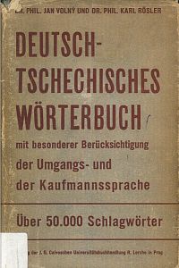 Deutsch-tschechisches Wörterbuch