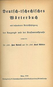 Deutsch-tschechisches Wörterbuch