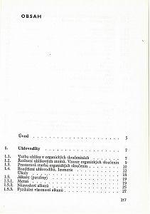 Organická chemie pro II. a III. ročních SVVŠ