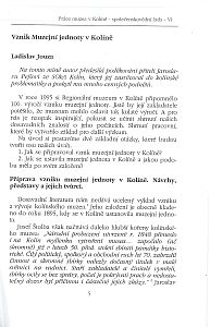 Práce muzea v kolíně řada přírodovědná 1996