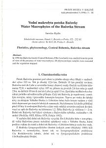 Práce muzea v kolíně řada přírodovědná 1998