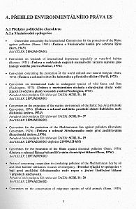 Přehled environmentálního práva ES, právní úpravy a technických norem v oblasti ochrany ŽP2004