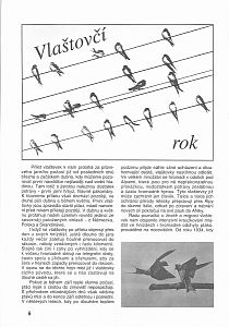 Pták roku 1992 Vlaštovka obecná