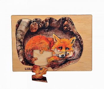 Puzzle z lesa liška