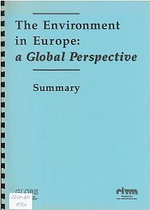 The Environment in Europe: a Global Perspective