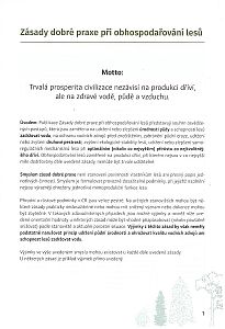 Zásady dobré praxe při obhospodařování lesů