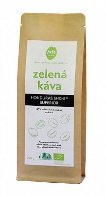 Bio zrnková zelená káva Honduras SHG 250 g