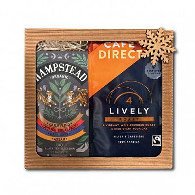 Dárkový balíček Lively mletá káva, selekce černých čajů