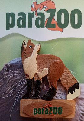 Dřevěná magnetka ParaZOO Liška 