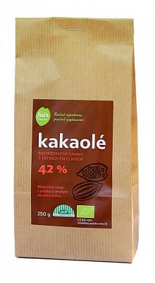 Kakaolé - bio instantní kakao s třtinovým cukrem 42%