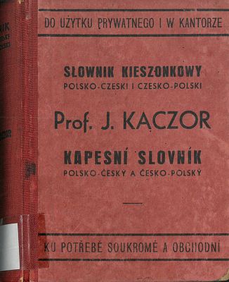 Kapesní slovník polsko-český a česko-polský