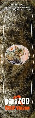 Magnetická knižní záložka paraZOO Kočka divoká