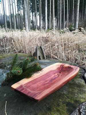 Miska dřevěná třešeň 27x13 cm
