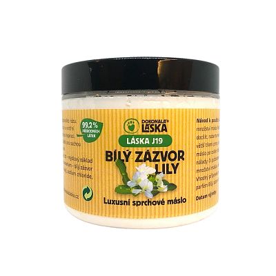 Přírodní sprchové máslo Bílý zázvor Lily 200 ml
