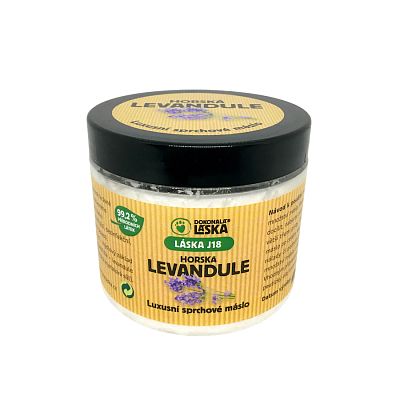 Přírodní sprchové máslo Vysokohorská levandule 200 ml
