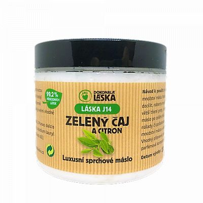 Přírodní sprchové máslo Zelený čaj s citronem 200 ml