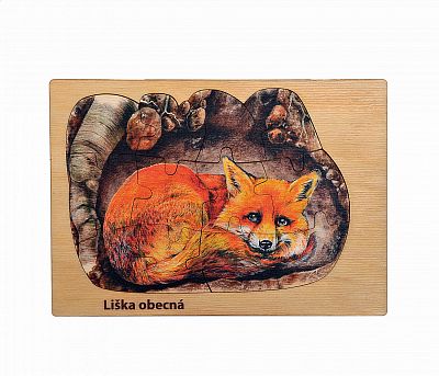Puzzle z lesa liška