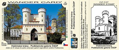 Turistická vizitka Vlašimská brána Wander card