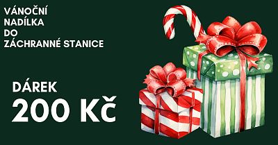 Vánoční nadílka do Záchranné stanice 200 Kč