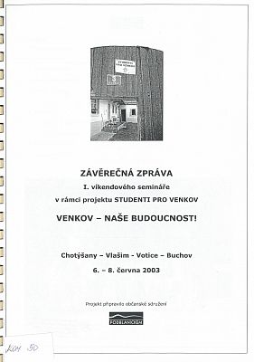 Závěrečná zpráva Venkov-naše budoucnost